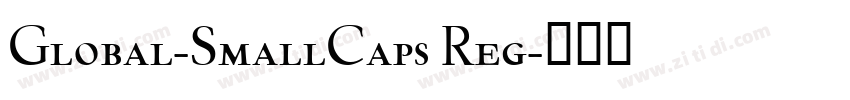 Global-SmallCaps Reg字体转换